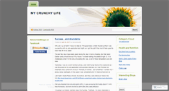 Desktop Screenshot of mycrunchylife.wordpress.com