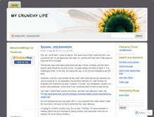 Tablet Screenshot of mycrunchylife.wordpress.com