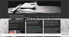Desktop Screenshot of melissaalfaromendez.wordpress.com