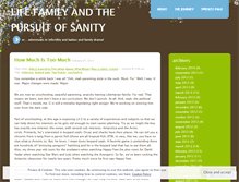 Tablet Screenshot of lifefamilysanity.wordpress.com