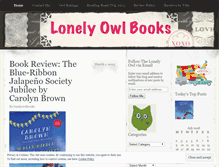 Tablet Screenshot of lonelyowlbooks.wordpress.com