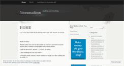 Desktop Screenshot of fidoramadison.wordpress.com