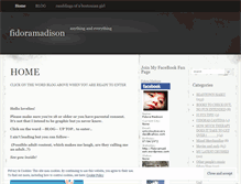 Tablet Screenshot of fidoramadison.wordpress.com