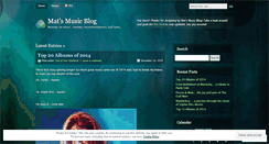 Desktop Screenshot of matsmusicblog.wordpress.com