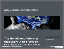 Tablet Screenshot of justiceadvocacyandmission.wordpress.com