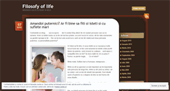 Desktop Screenshot of filosofyoflife.wordpress.com