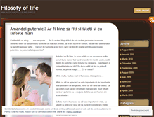 Tablet Screenshot of filosofyoflife.wordpress.com