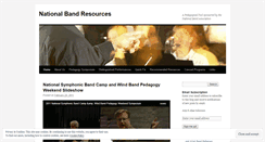 Desktop Screenshot of nationalbandresources.wordpress.com