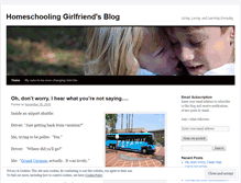 Tablet Screenshot of homeschoolinggirlfriend.wordpress.com