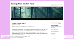 Desktop Screenshot of musingsfromnevillesnavel.wordpress.com