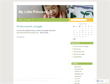 Tablet Screenshot of mylittleprincess.wordpress.com