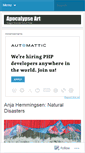 Mobile Screenshot of apocalypseart.wordpress.com