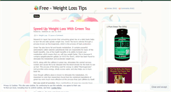 Desktop Screenshot of freeweightlosstrial.wordpress.com