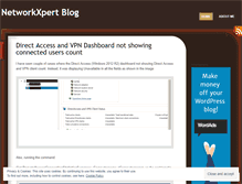 Tablet Screenshot of networkxpert.wordpress.com