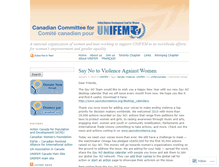 Tablet Screenshot of ccunifem.wordpress.com