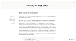 Desktop Screenshot of buddingba.wordpress.com