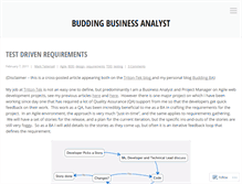 Tablet Screenshot of buddingba.wordpress.com
