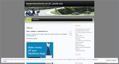 Desktop Screenshot of neoproducciones.wordpress.com