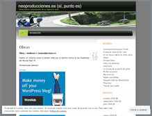 Tablet Screenshot of neoproducciones.wordpress.com