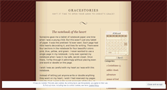 Desktop Screenshot of gracestories.wordpress.com