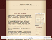 Tablet Screenshot of gracestories.wordpress.com