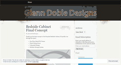 Desktop Screenshot of glenndobledesigns.wordpress.com