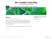 Tablet Screenshot of mrsfranklinsclass.wordpress.com
