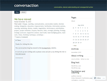 Tablet Screenshot of conversaction.wordpress.com