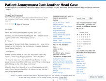 Tablet Screenshot of patientanonymous.wordpress.com