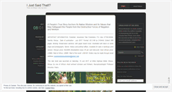 Desktop Screenshot of ijustsaidthat.wordpress.com