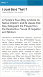 Mobile Screenshot of ijustsaidthat.wordpress.com