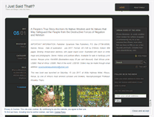 Tablet Screenshot of ijustsaidthat.wordpress.com