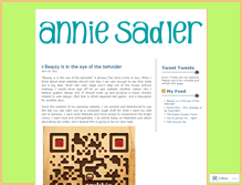 Tablet Screenshot of anniesadler.wordpress.com