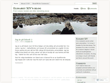 Tablet Screenshot of elisabetxiv.wordpress.com