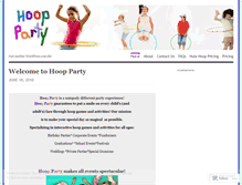 Tablet Screenshot of hoopparty.wordpress.com