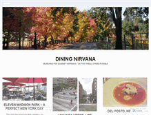 Tablet Screenshot of diningnirvana.wordpress.com