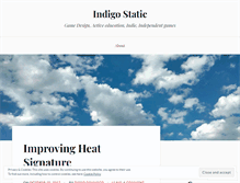 Tablet Screenshot of indigostatic.wordpress.com