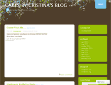 Tablet Screenshot of cakesbycristina.wordpress.com