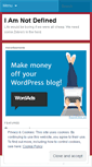 Mobile Screenshot of iamnotdefined.wordpress.com