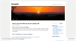 Desktop Screenshot of hysapple.wordpress.com