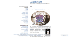 Desktop Screenshot of lansdownart.wordpress.com