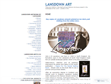 Tablet Screenshot of lansdownart.wordpress.com