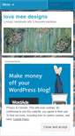 Mobile Screenshot of lovemeedesigns.wordpress.com