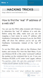 Mobile Screenshot of hackingtriks.wordpress.com