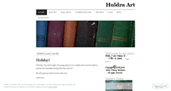 Desktop Screenshot of huldraart.wordpress.com