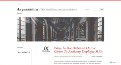 Desktop Screenshot of anyunadown.wordpress.com