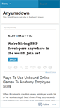 Mobile Screenshot of anyunadown.wordpress.com