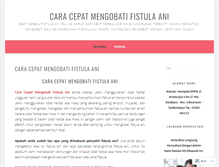 Tablet Screenshot of caracepatmengobatifistulaani.wordpress.com