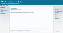 Desktop Screenshot of fattoastmasters.wordpress.com