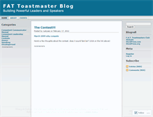 Tablet Screenshot of fattoastmasters.wordpress.com